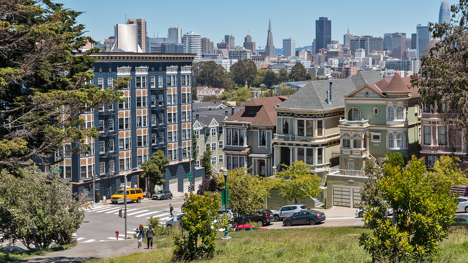 Blick aus dem Alamo Square Park