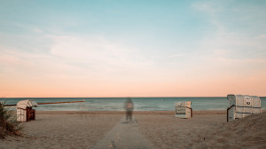 Sonnenuntergang am Strand von Großenbrode/Ostsee