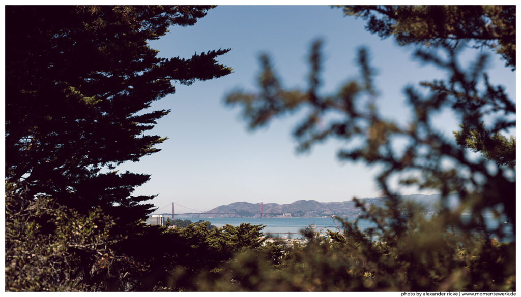 Blick auf die Golden Gate Bridge in San Francisco