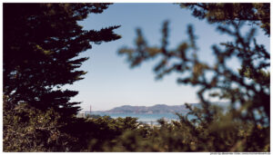 Blick auf die Golden Gate Bridge in San Franciscaco