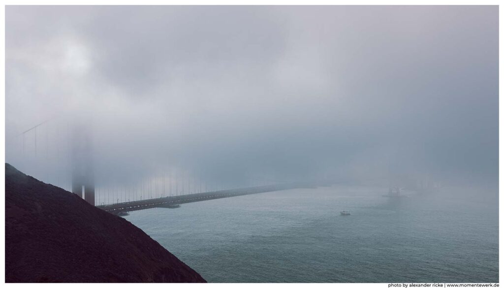 Karl und die Golden Gate Bridge bei San Francisco